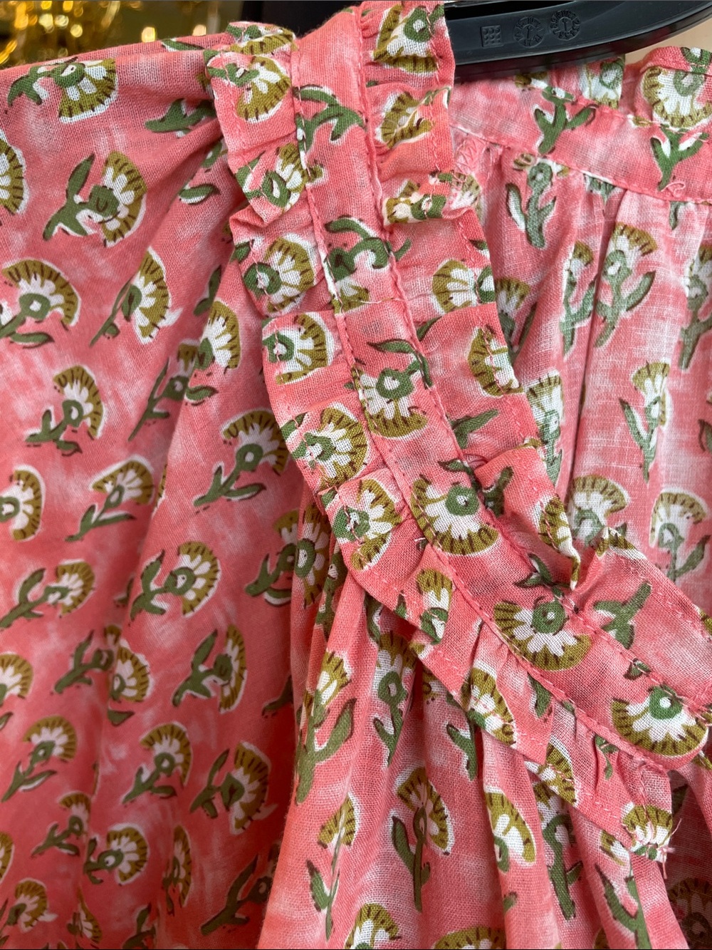 NWT Gigio Print Blouse with Long Sleeves & Tie Front - Picture 2 of 4